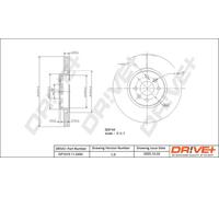 2x Disco freno Assale anteriore ventilato DP1010.11.0494 Drve+ per RENAULT