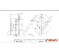 2x Disco freno Assale anteriore ventilato DP1010.11.0497 Drve+ per VW