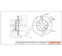 2x Disco freno Assale anteriore ventilato DP1010.11.0519 Drve+ per KIA HYUNDAI