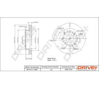 2x Disco freno Assale anteriore ventilato DP1010.11.0563 Drve+ per ROVER HONDA