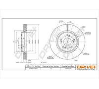 2x Disco freno Assale anteriore ventilato DP1010.11.0627 Drve+ per HONDA