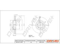 2x Disco freno Assale anteriore ventilato DP1010.11.0787 Drve+ per VOLVO V70 I