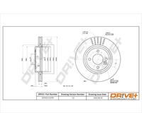 2x Disco freno Assale anteriore ventilato DP1010.11.0791 Drve+ per MINI MINI