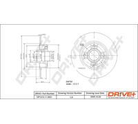 2x Disco freno Assale anteriore ventilato DP1010.11.0798 Drve+ per MITSUBISHI