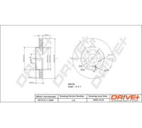 2x Disco freno Assale anteriore ventilato DP1010.11.0840 Drve+
