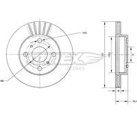 TOMEX brakes TX 70-97 Disco freno