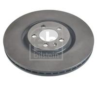 2x Disco freno Assale anteriore ventilazione interna 107713 FEBI BILSTEIN per VW