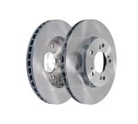 2x Disco freno Assale anteriore ventilazione interna 108428 FEBI BILSTEIN