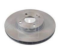 2x Disco freno Assale anteriore ventilazione interna 108607 FEBI BILSTEIN