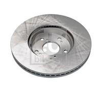 2x Disco freno Assale anteriore ventilazione interna 108668 FEBI BILSTEIN