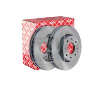 2x Disco freno Assale anteriore ventilazione interna 170699 FEBI BILSTEIN