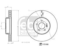 FEBI BILSTEIN 175168 Disco freno