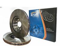 2x Disco freno Assale anteriore ventilazione interna 6046700 KRAFT AUTOMOTIVE