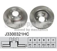 J3300321HC Coppia disco freno anteriore (NIPPARTS)