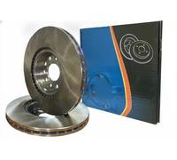 2x Disco freno Assale posteriore con ventilazione esterna 6050550 per VW AUDI
