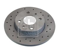 2x Disco freno Assale posteriore forato 107724 FEBI BILSTEIN per ABARTH