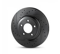 2x Disco freno Assale posteriore forato RT 20395-GL T5 ROTINGER per BMW X3