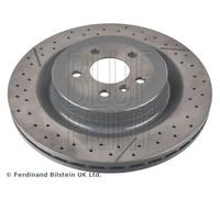 2x Disco freno Assale posteriore intagliato/perforato ADU1743124 BLUE PRINT