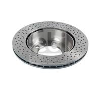 2x Disco freno Assale posteriore perforato/ventilazione interna 44023