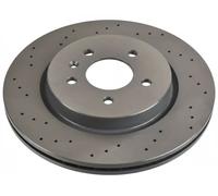 2x Disco freno Assale posteriore perforato/ventilazione interna ADW194345