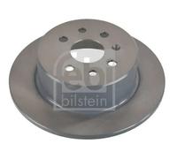 2x Disco freno Assale posteriore pieno 02553 FEBI BILSTEIN per OPEL VECTRA B