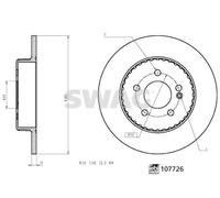 SWAG 10 10 7726 Disco freno