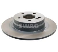2x Disco freno Assale posteriore pieno 10 93 0555 SWAG per MERCEDES-BENZ