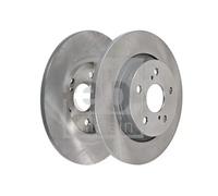 2x Disco freno Assale posteriore pieno 108412 FEBI BILSTEIN per TOYOTA
