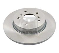 2x Disco freno Assale posteriore pieno 108445 FEBI BILSTEIN per NISSAN RENAULT