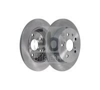 2x Disco freno Assale posteriore pieno 108495 FEBI BILSTEIN per SUZUKI FIAT