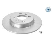 2x Disco freno Assale posteriore pieno 16-15 523 0020/PD MEYLE per RENAULT