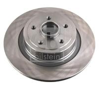 2x Disco freno Assale posteriore pieno 171502 FEBI BILSTEIN per RENAULT