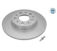 2x Disco freno Assale posteriore pieno 215 523 0036/PD MEYLE per FIAT 500L