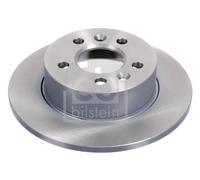 2x Disco freno Assale posteriore pieno 44077 FEBI BILSTEIN