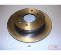 2x Disco freno Assale posteriore pieno 61-03-300C ASHIKA per MAZDA 929 I 929 II