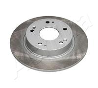 2x Disco freno Assale posteriore pieno 61-04-412C ASHIKA per HONDA