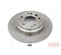 2x Disco freno Assale posteriore pieno 61-04-420C ASHIKA per HONDA LEGEND III