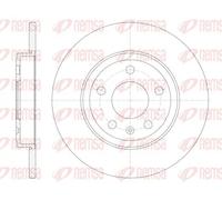 2x Disco freno Assale posteriore pieno 61011.00 REMSA per AUDI SEAT