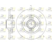 2x Disco freno Assale posteriore pieno 61058.00 ROADHOUSE per CITROËN PEUGEOT