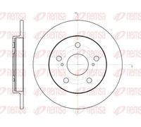 2x Disco freno Assale posteriore pieno 61074.00 REMSA per TOYOTA AURIS