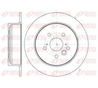 2x Disco freno Assale posteriore pieno 61089.00 REMSA per TOYOTA KIA
