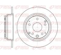 2x Disco freno Assale posteriore pieno 61090.00 REMSA per HONDA ACCORD VII