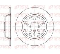 2x Disco freno Assale posteriore pieno 61167.00 REMSA per FORD VOLVO