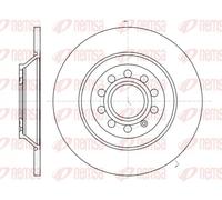 Remsa Disco freno 61207.00 posteriore pieno Ø302 mm per Audi A6 Allroad C6 3.0 TDI 2 pezzi