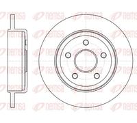 2x Disco freno Assale posteriore pieno 61211.00 REMSA per JEEP COMMANDER