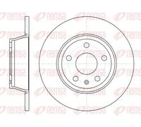 REMSA Disco freno 61214.00 posteriore Ø286 mm pieno 2 pezzi per Audi TT