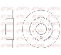 2x Disco freno Assale posteriore pieno 6122.00 REMSA per AUDI COUPE B2 COUPE B3