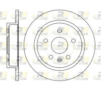 2x Disco freno Assale posteriore pieno 61279.00 ROADHOUSE per OPEL SAAB