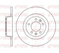 2x Disco freno Assale posteriore pieno 61312.00 REMSA per PEUGEOT 407