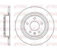 2x Disco freno Assale posteriore pieno 61315.00 REMSA per OPEL CHEVROLET